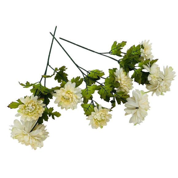 Artificial Flower Purple Pink Multi Bouquet Roses Mums Hydran Cattail Clematis - Picture 14 of 16